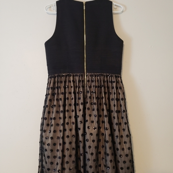 Eliza J. Dot Sequined Belted Sheath Dress - Picture 4 of 7